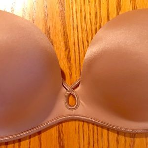 Victoria Secret Strapless Push Up Nude Bra 34B